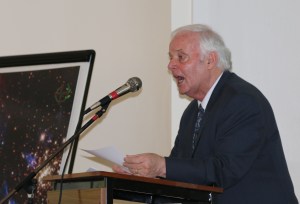 Dick Fields addressing the gathering